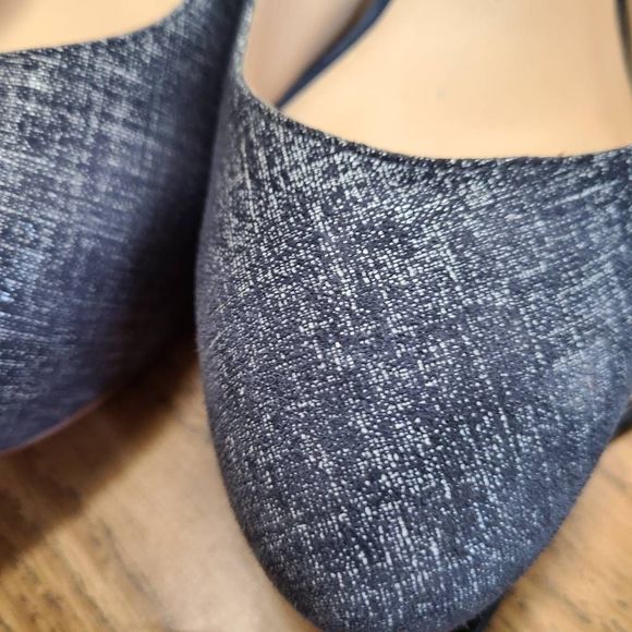 Nine West Juliette Blue Leather Platform Heels size 9.5 - Picture 8 of 12